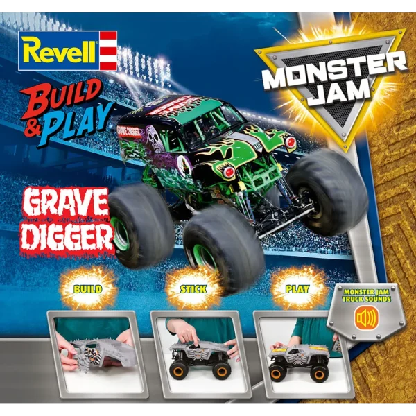 Revell - Build & Play: Monster Jam Grave Digger - 06560