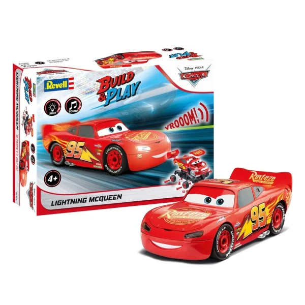 4009806562 Revell - Lightning McQueen Disney-Cars Auto mit Licht&Sound - 06562