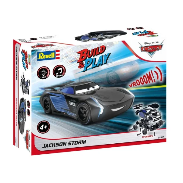 4009806563-13 Revell - Jackson Storm Disney-Cars Auto mit Licht & Sound - 06563