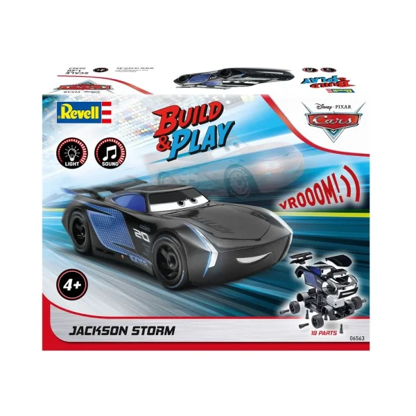 4009806563-14 Revell - Jackson Storm Disney-Cars Auto mit Licht & Sound - 06563