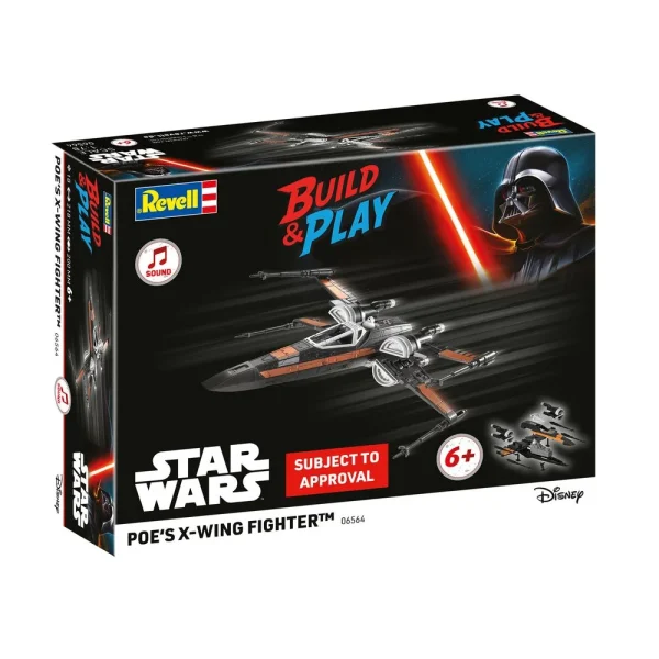 4009806564-8 Revell - Poe's X-Wing Fighter (w/Sound): Build & Play - 06564