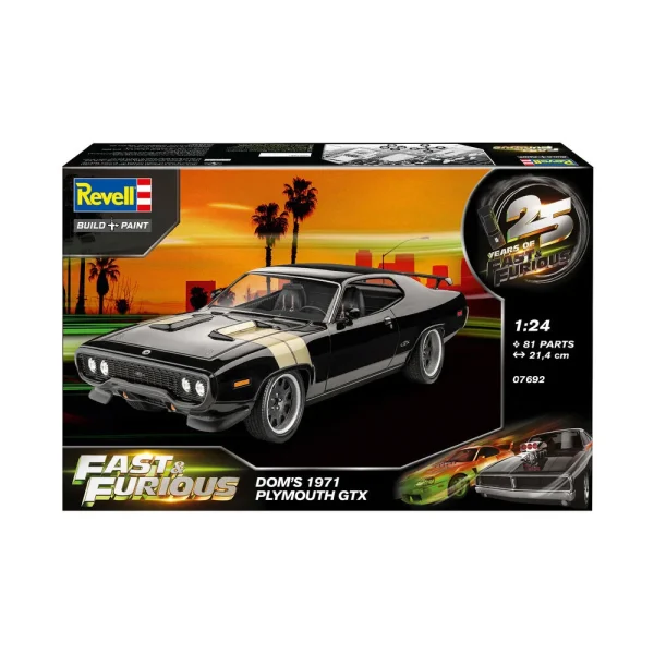 4009807692-11 Revell - Fast & Furious - Dominic's 1971 Plymouth GTX - 7692