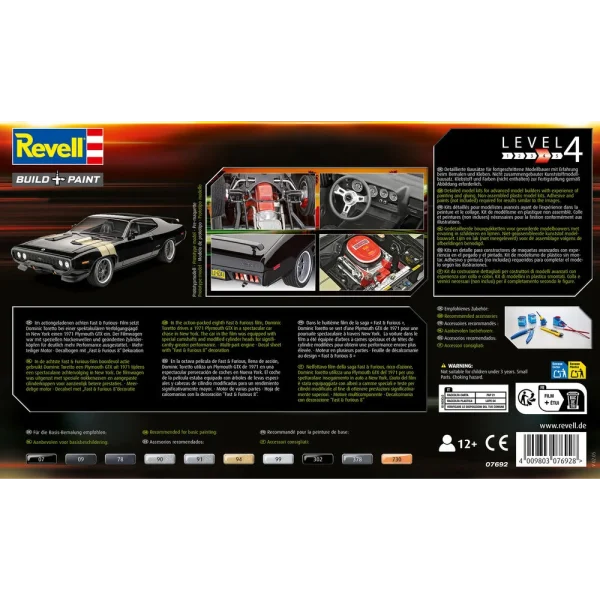 4009807692-13 Revell - Fast & Furious - Dominic's 1971 Plymouth GTX - 7692