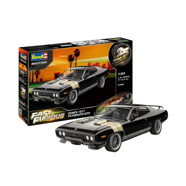 Revell - Fast & Furious - Dominic's 1971 Plymouth GTX - 7692