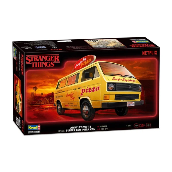 4009807725-12 Revell - Stranger Things VW T3 Bus Surfer Boy - 07725