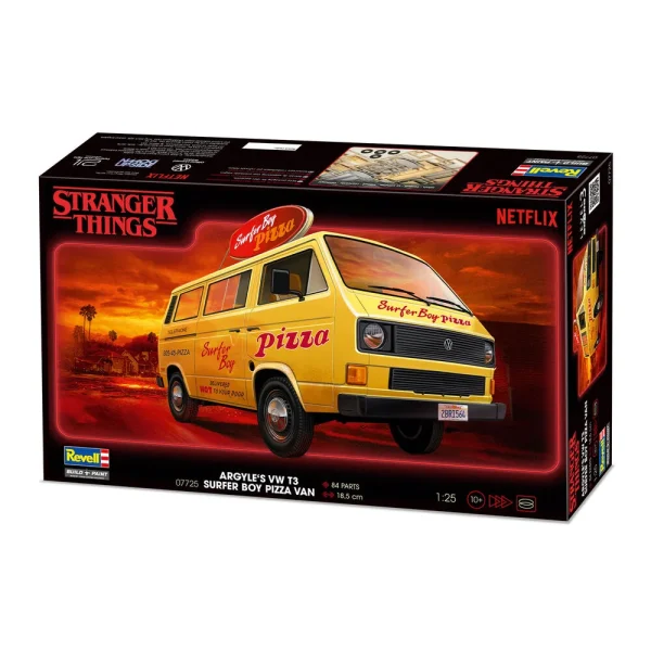 4009807725-14 Revell - Stranger Things VW T3 Bus Surfer Boy - 07725