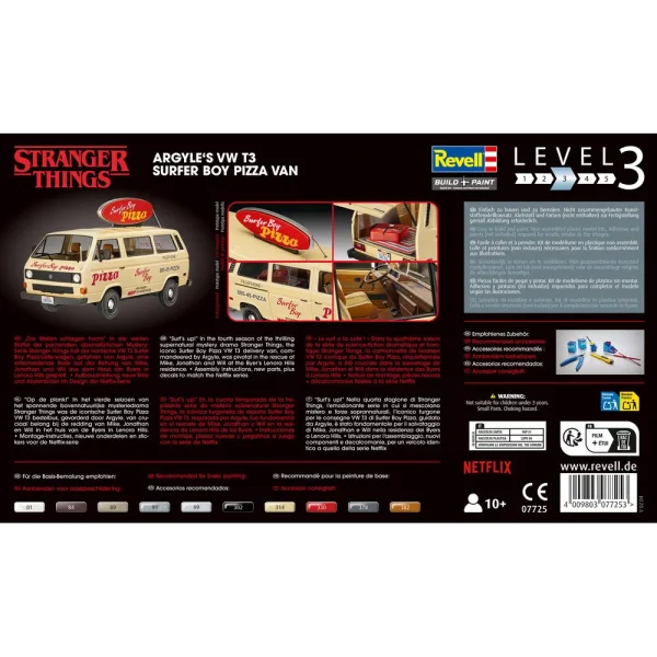 4009807725-15 Revell - Stranger Things VW T3 Bus Surfer Boy - 07725