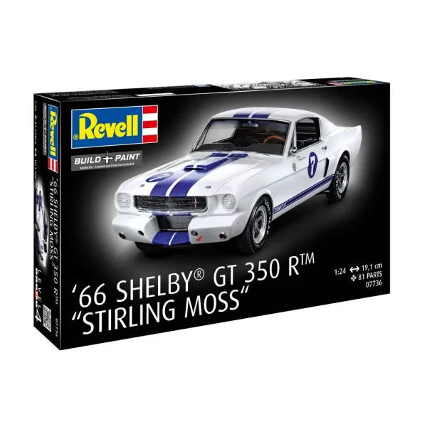4009807736-1 Revell - 1966 Shelby GT 350 R Stirling Moss - 07736