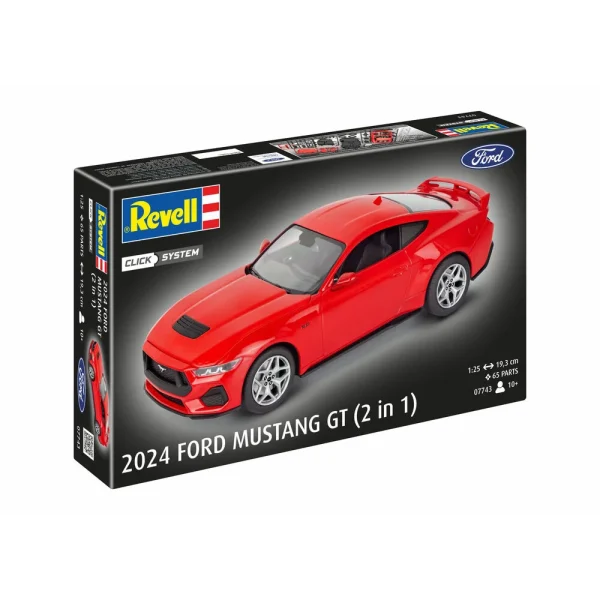4009807743-10 Revell - 2024 Ford Mustang GT (easy-click) - 07743