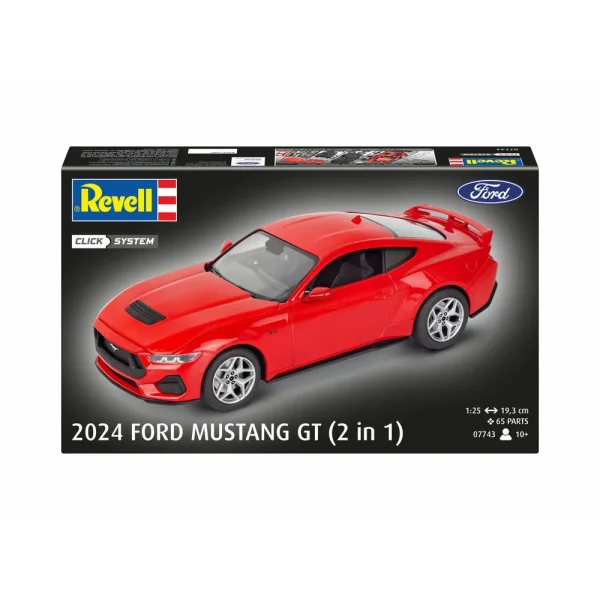 4009807743-11 Revell - 2024 Ford Mustang GT (easy-click) - 07743