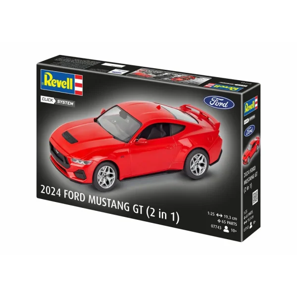 4009807743-12 Revell - 2024 Ford Mustang GT (easy-click) - 07743