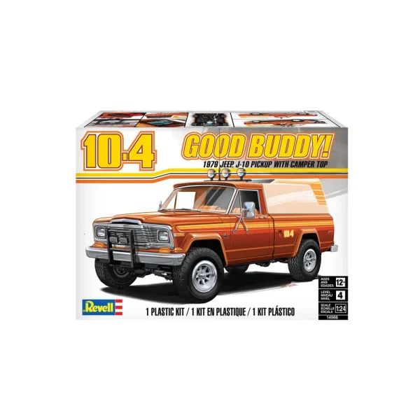 4009814568-9 Revell - Jeep J-10 pickup with camper - 14568