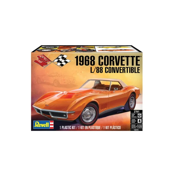 4009814572-11 Revell - '68 Corvette L-88 Roadster - 14572