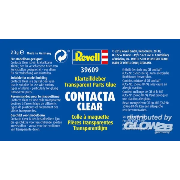 Revell - Contacta Clear, 20 g - 39609