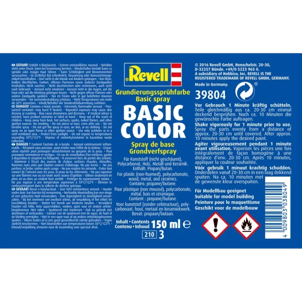 4009839804-2 Revell - Basic Color Grundierungs 150ml - 39804