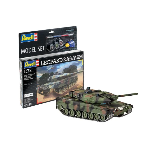 4009863180 Revell - Model Set Leopard 2A6/A6M - 63180