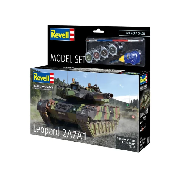 4009863360-10 Revell - Model Set Leopard 2A7A1 - 63360