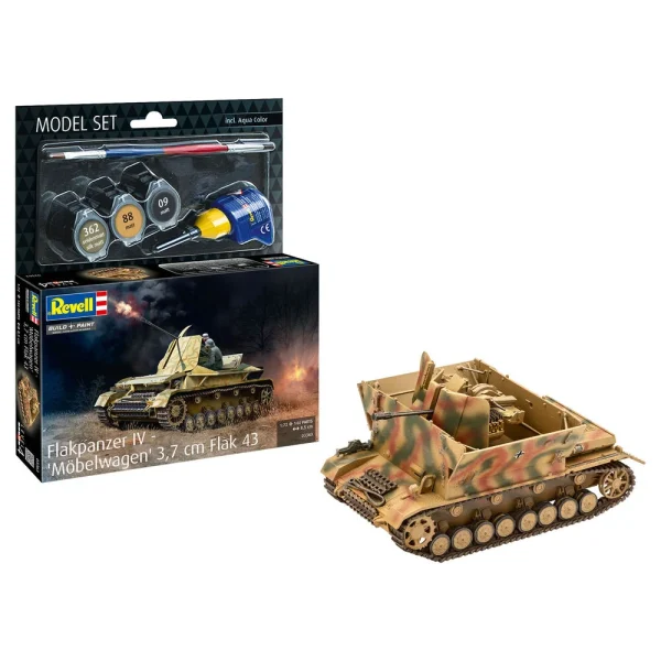 4009863363 Revell - Model Set Flakpanzer IV Möbelwagen 3.7cm Flak - 63363