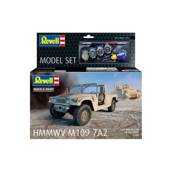 4009863366-2 Revell - Model Set HMMWV M1097A2 - 63366