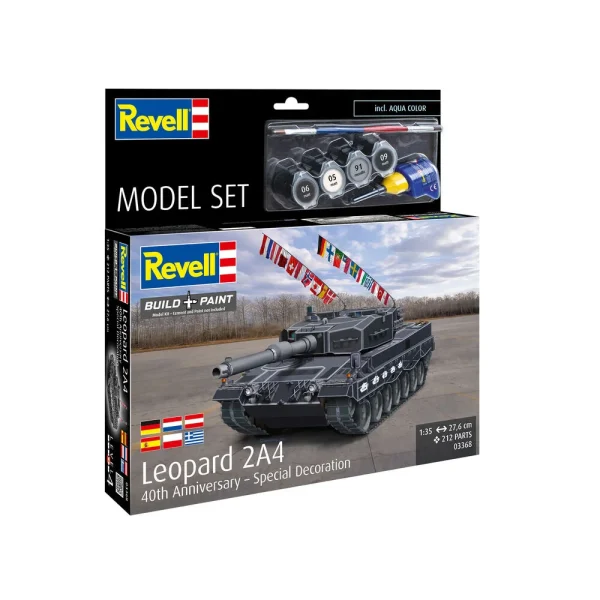 4009863368-1 Revell - Model Set Leopard 2A4 - Special Decoration 40th An - 63368