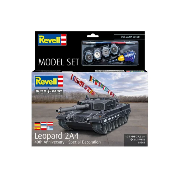 4009863368-2 Revell - Model Set Leopard 2A4 - Special Decoration 40th An - 63368