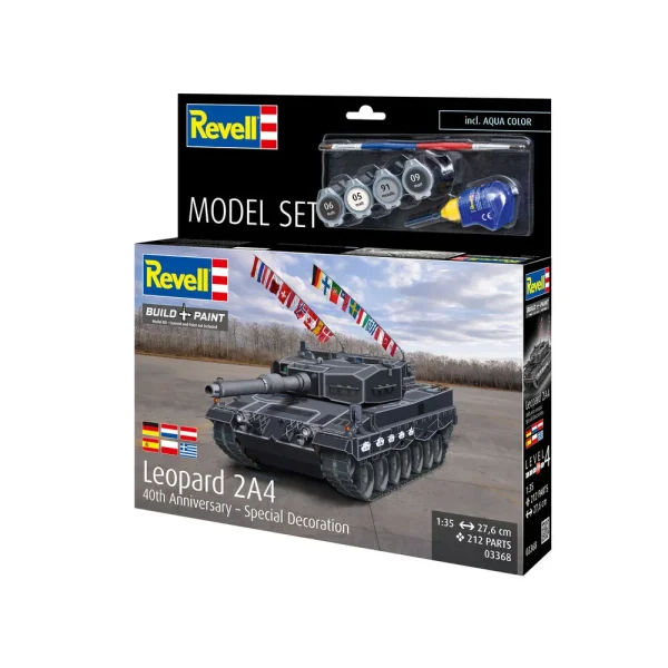 4009863368-3 Revell - Model Set Leopard 2A4 - Special Decoration 40th An - 63368