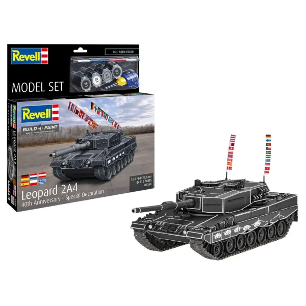 4009863368 Revell - Model Set Leopard 2A4 - Special Decoration 40th An - 63368