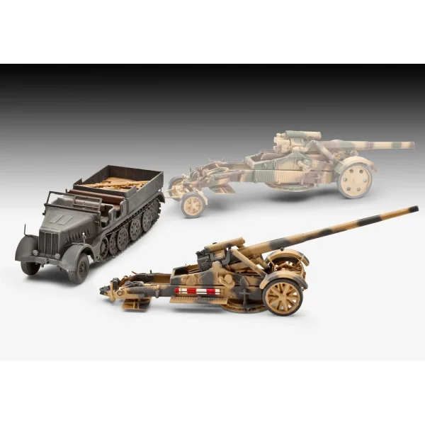 Revell - Model Set Sd.Kfz.9 Famo 21cm Mörser 18 or 17cm K - 63371