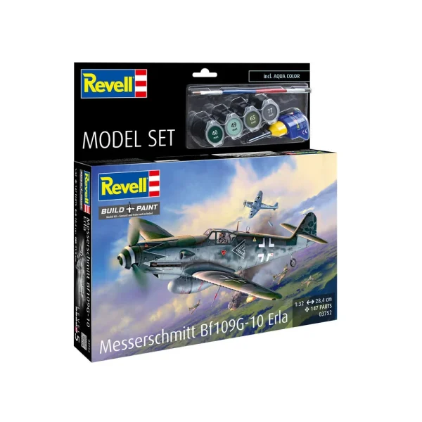 4009863752-2 Revell - Model Set Messerschmitt Bf109G-10 Erla - 63752