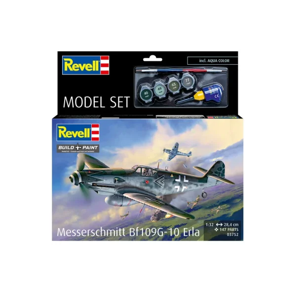 4009863752-3 Revell - Model Set Messerschmitt Bf109G-10 Erla - 63752