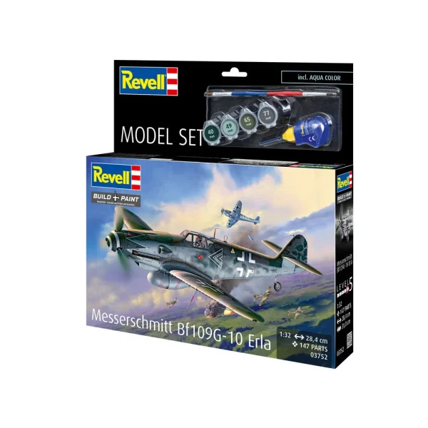4009863752-4 Revell - Model Set Messerschmitt Bf109G-10 Erla - 63752