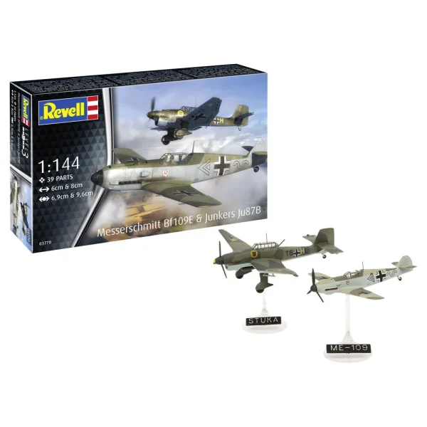 4009863770 Revell - Model Set Messerschmitt Bf109E & Ju87B Stuka - 63770