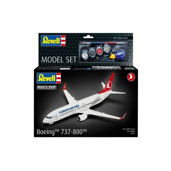 4009863772-2 Revell - Model Set Boeing 737-800 Turkish Airlines - 63772