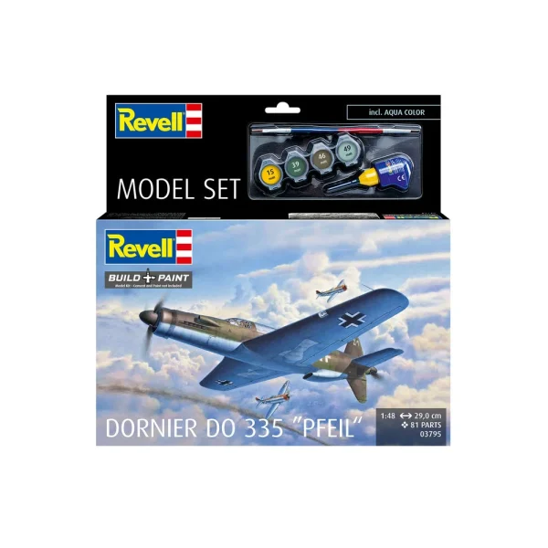 4009863795-10 Revell - Model Set Do335 Pfeil - 63795