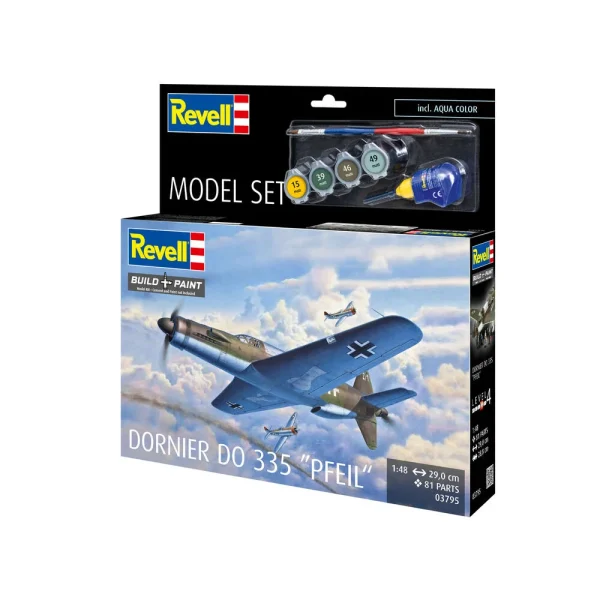 4009863795-11 Revell - Model Set Do335 Pfeil - 63795