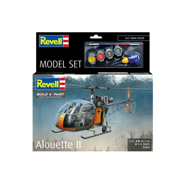 4009863804-10 Revell - Model Set Alouette II - 63804