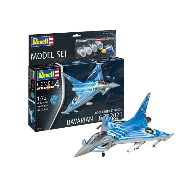 4009863818 Revell - Model Set Eurofighter Typhoon"Bavarian Tiger 2021 - 63818