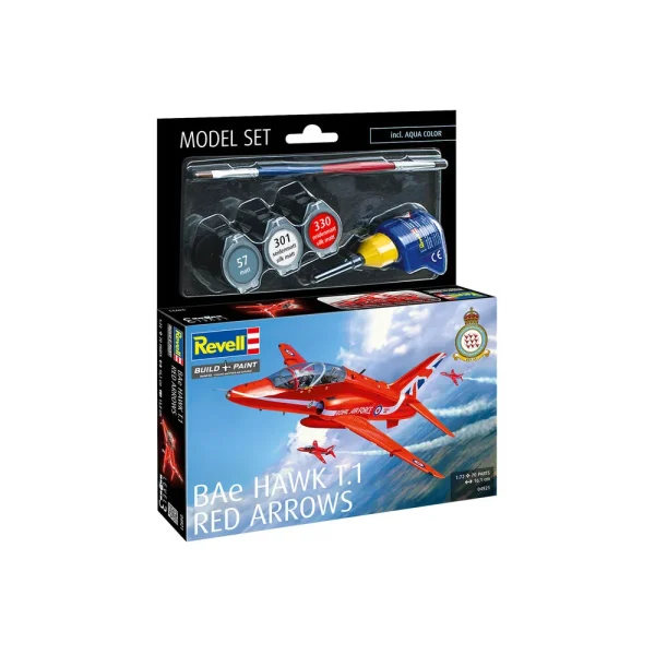 4009864921-3 Revell - Model Set BAe Hawk T.1 Red Arrow - 64921