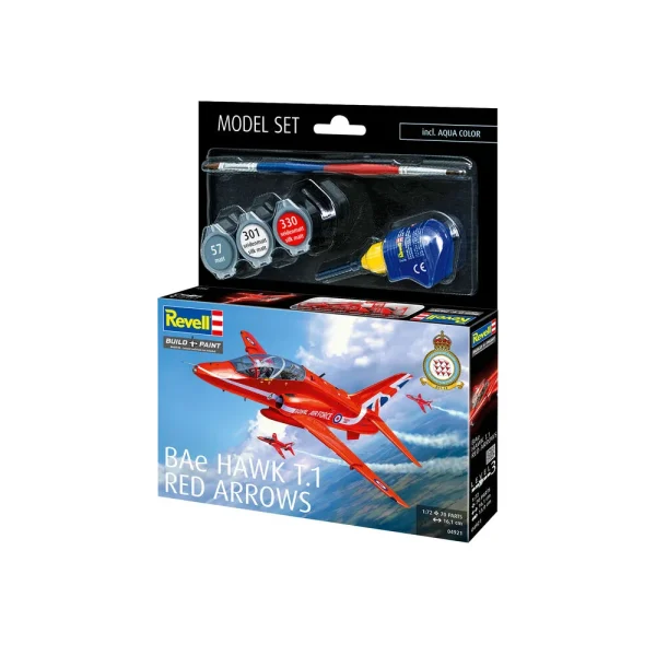 4009864921-5 Revell - Model Set BAe Hawk T.1 Red Arrow - 64921