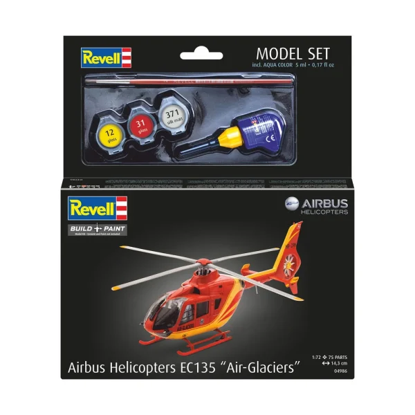 4009864986-3 Revell - Model Set EC135 AIR-GLACIERS - 64986