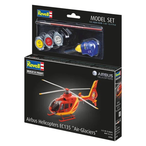 4009864986-4 Revell - Model Set EC135 AIR-GLACIERS - 64986