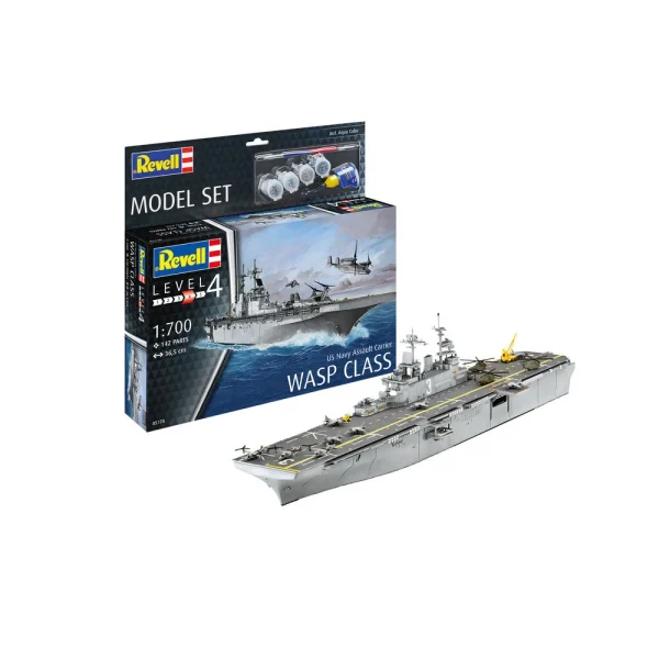 4009865178 Revell - Model Set Assault Carrier USS WASP CLASS - 65178
