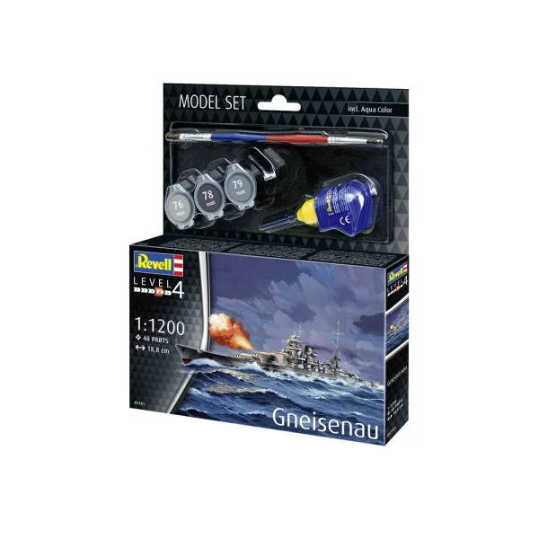 4009865181-10 Revell - Model Set Gneisenau - 65181