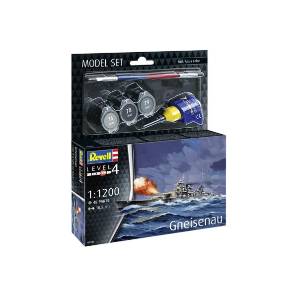 4009865181-8 Revell - Model Set Gneisenau - 65181