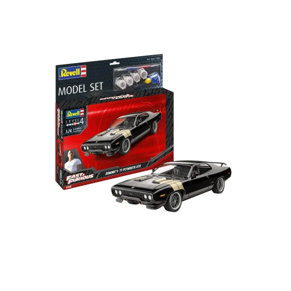 4009867692 Revell - Model Set F&F Dominics 1971 Plymouth GTX - 67692