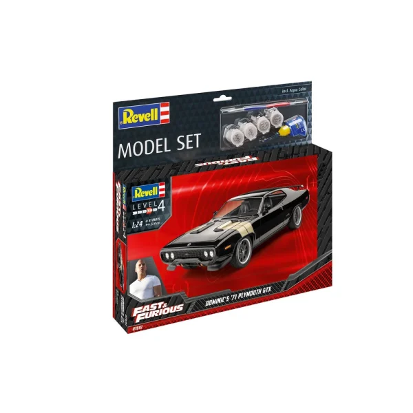 4009867692-7 Revell - Model Set F&F Dominics 1971 Plymouth GTX - 67692