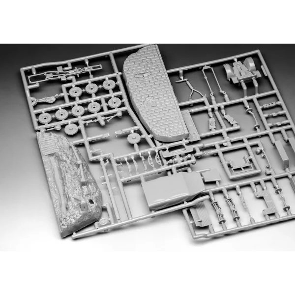 4009873344-7 Revell - Starter Kit Krupp Protze KFZ 69 with 3,7cm Pak - 73344