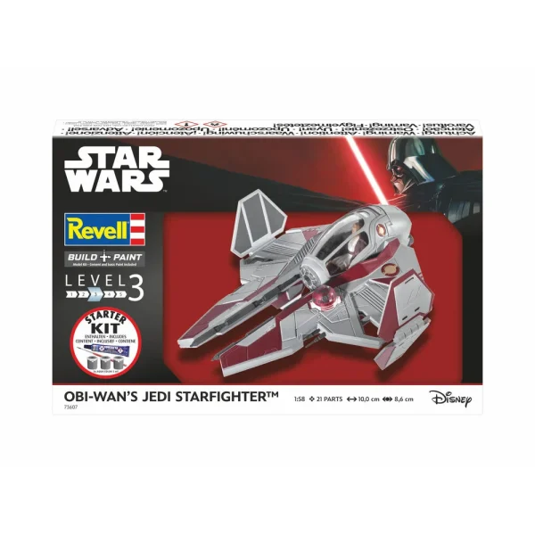 4009873607-3 Revell - Starter Kit Obi-Wan's Starfighter - 73607