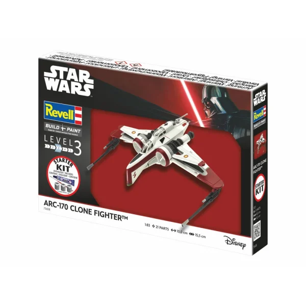 4009873608-2 Revell - Starter Kit ARC-170 Fighter - 73608