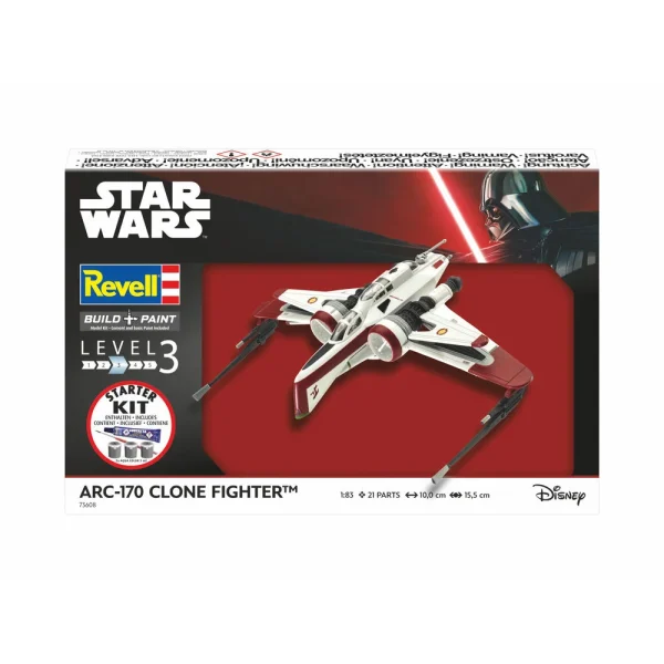 4009873608-3 Revell - Starter Kit ARC-170 Fighter - 73608